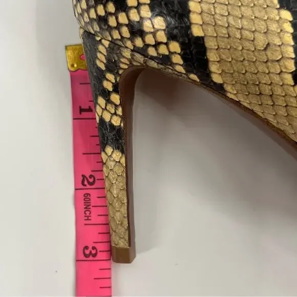 Ralph lauren purple label Armissa Ayers python pumps heels sz 38